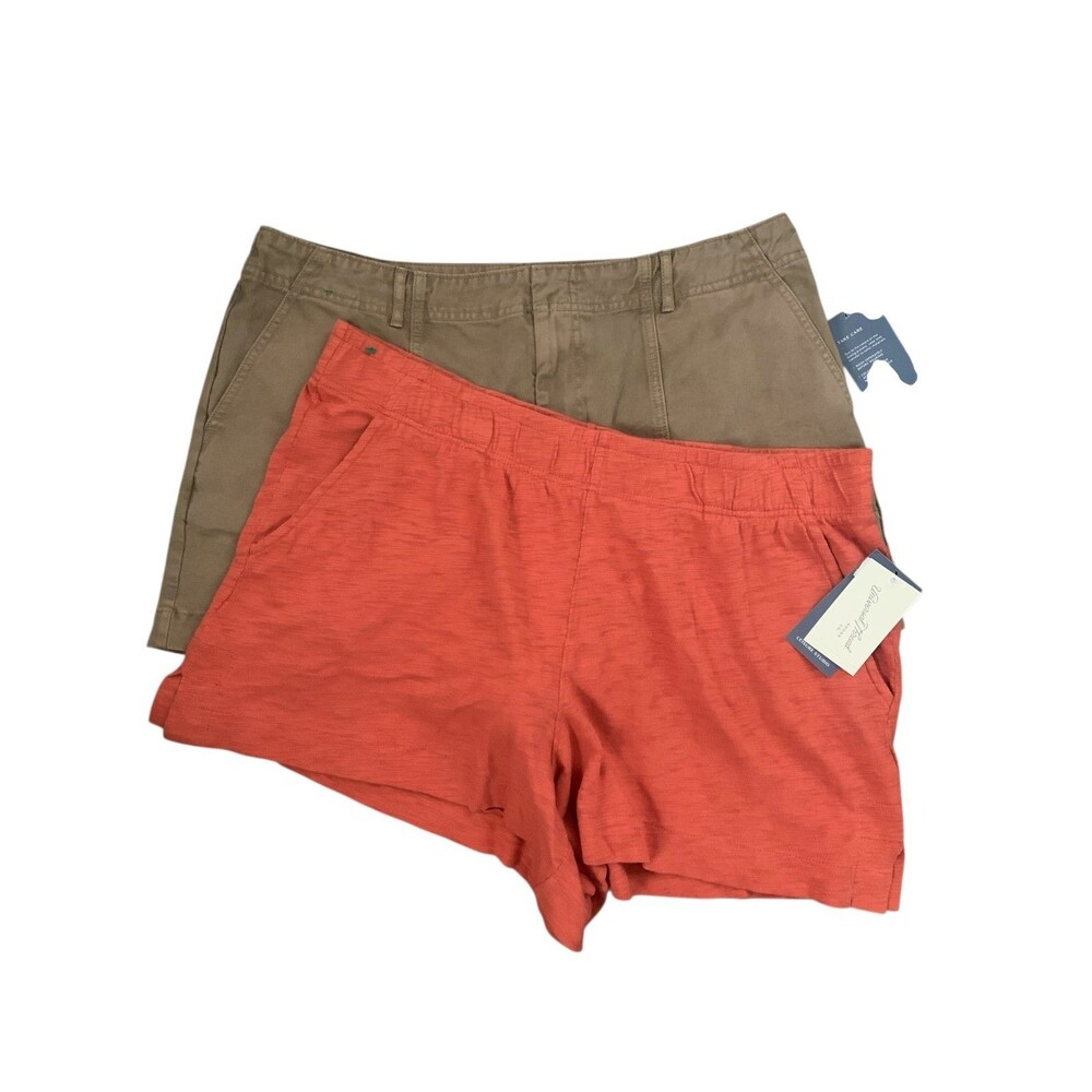 NWT Women's Universal Thread Size XXL 16 Pull On & Jean Shorts Lot of 2 Bundle